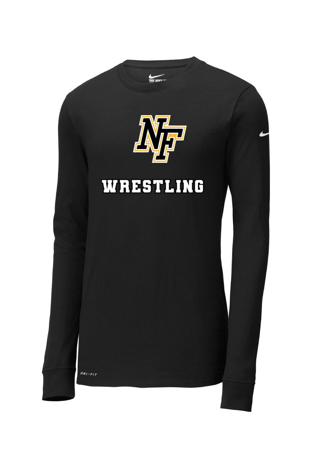 North Farmington Wrestling DTF Nike Dri-FIT Cotton/Poly Long Sleeve Tee
