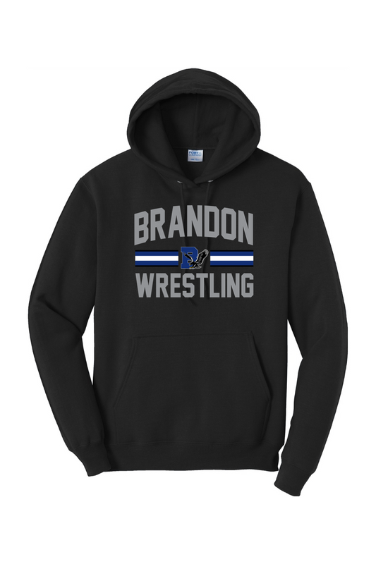 Brandon MS Wrestling DTF Tall Core Fleece Pullover Hooded Sweatshirt