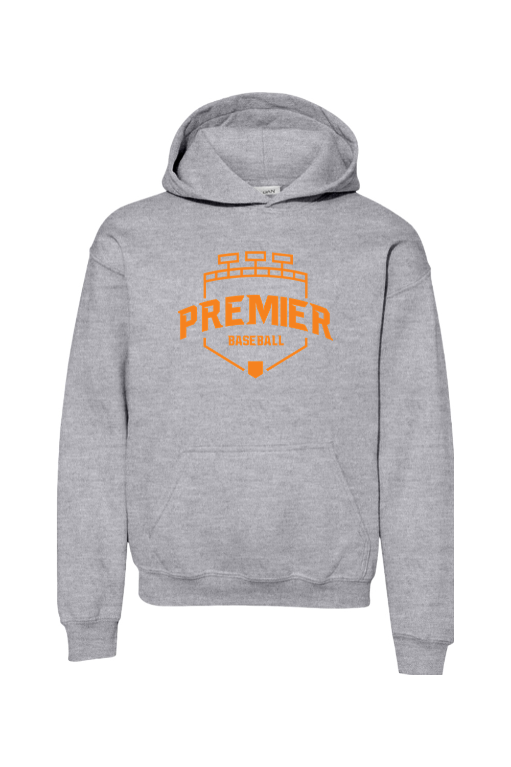 Premier Baseball AZ Youth Hooded Sweatshirt - Orange Logo