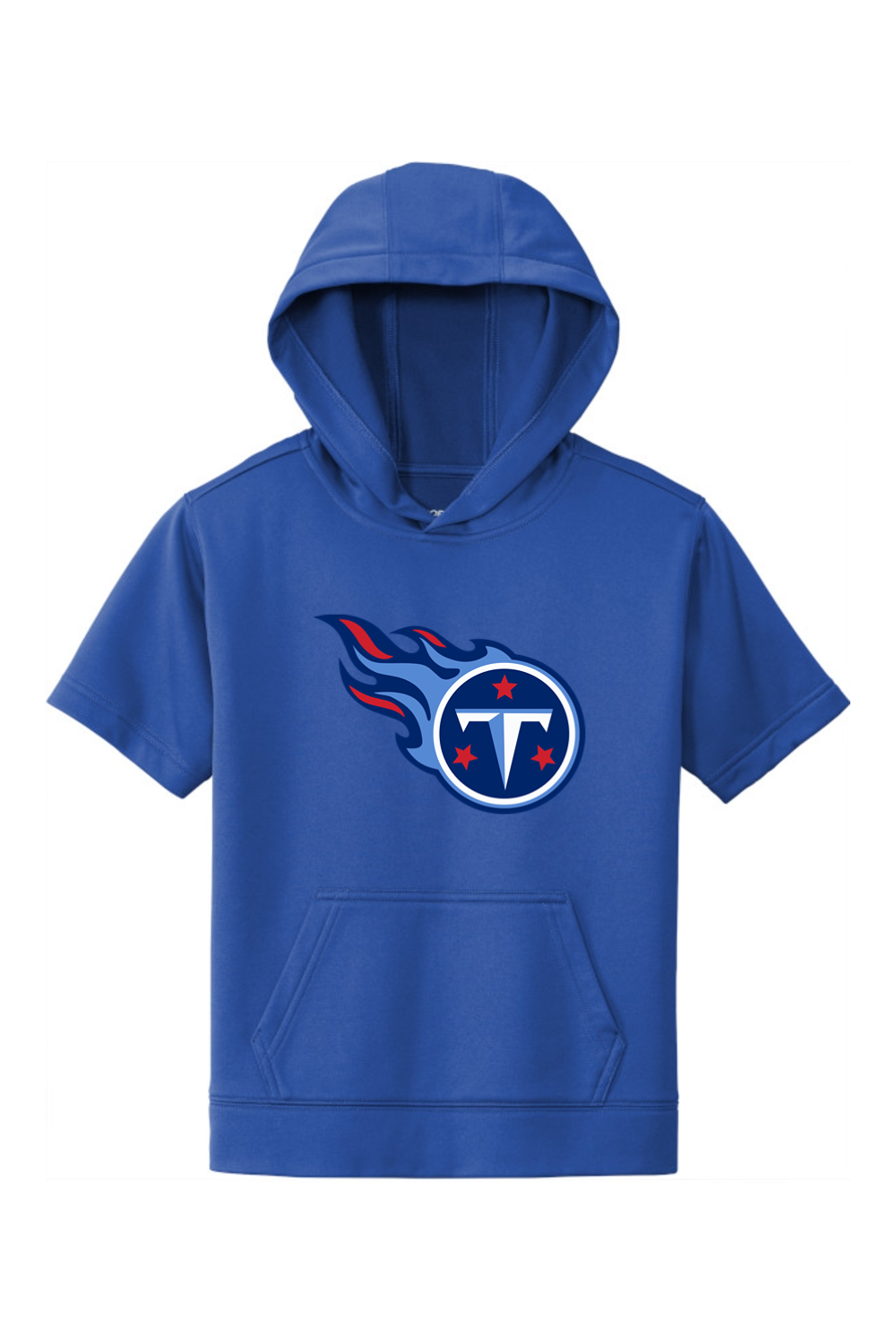 Weddington Titans Football DTF Youth Fleece Short Sleeve Hooded Pullover