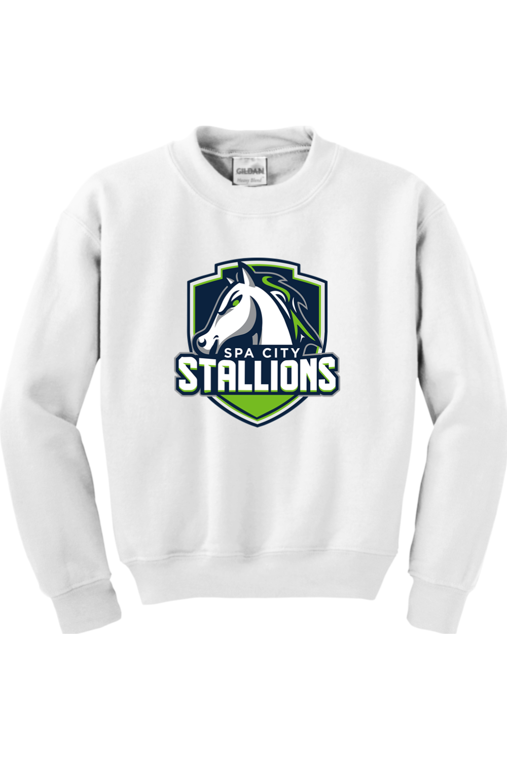 Spa City Stallions DTF Youth Heavy Blend Crewneck Sweatshirt
