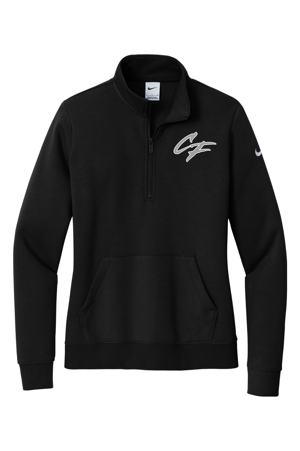 CF Scouts Baseball DTF Nike Ladies Club Fleece Sleeve Swoosh 1/2-Zip