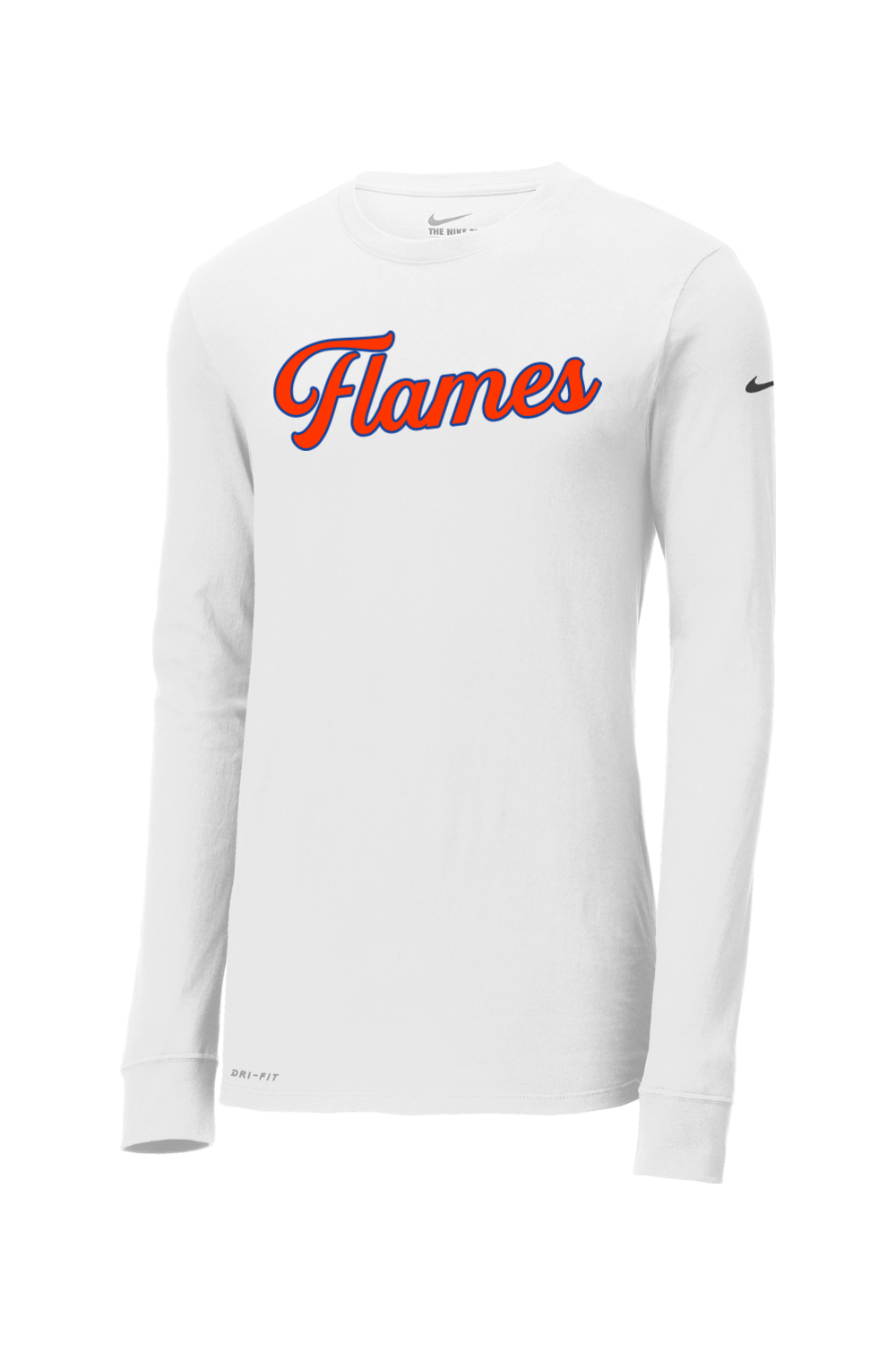 Flames MI Team DTF Nike Dri-FIT Cotton/Poly Long Sleeve Tee