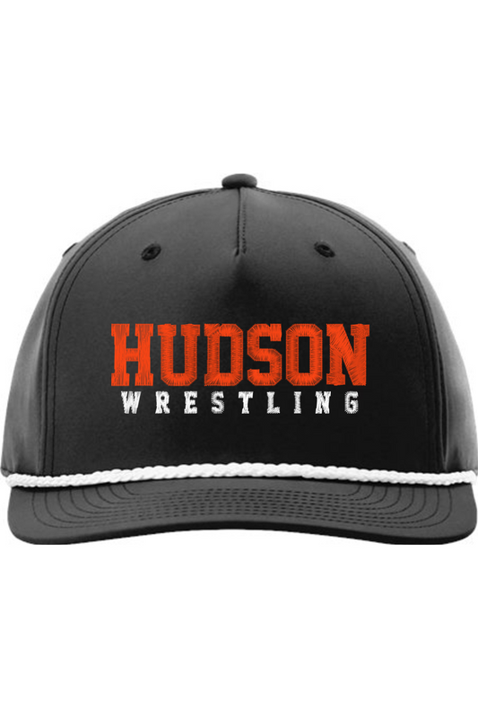 Hudson Wrestling Embroidered Five Panel Classic Rope Cap