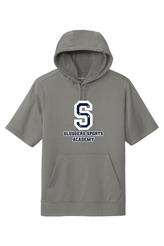 Sluggers Sports Academy Fleece Short Sleeve Hooded Pullover