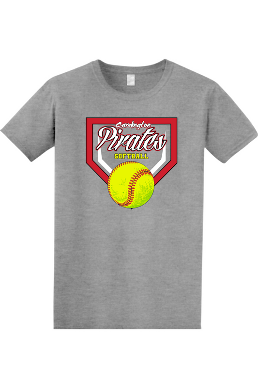 Cardington Pirates Softball DTF Softstyle T-Shirt
