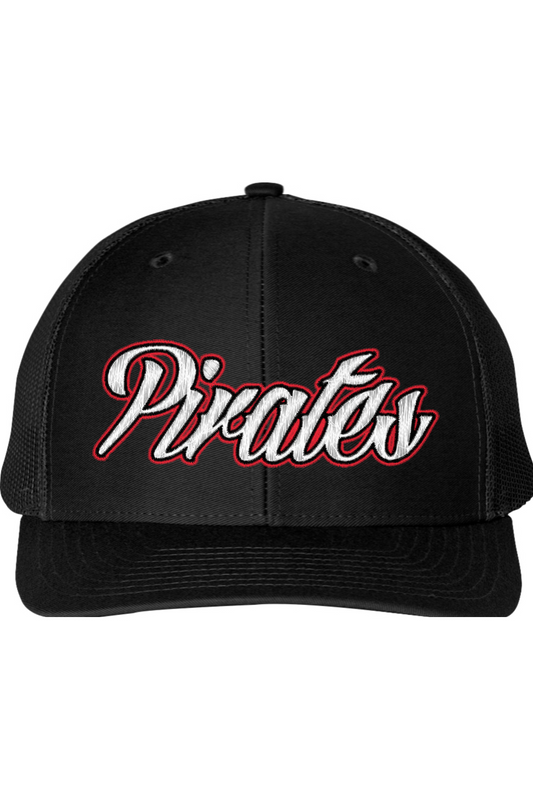 Cardington Pirates Softball Embroidered Snapback Trucker Cap