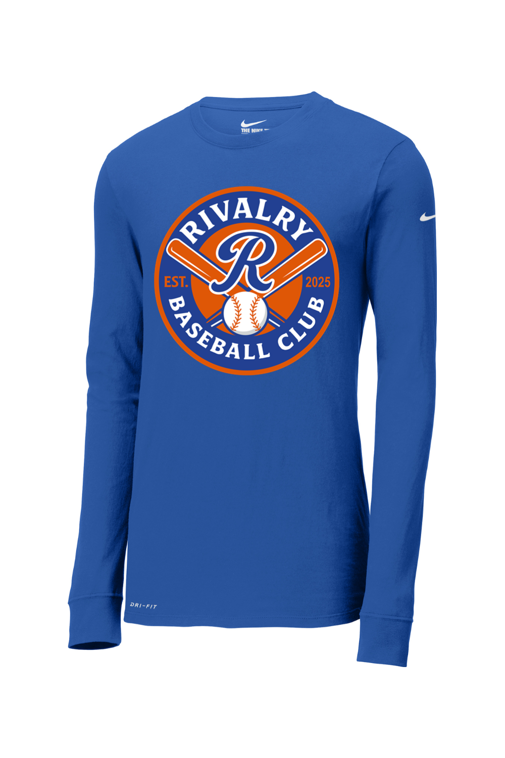 Rivalry Baseball DTF Nike Dri-FIT Cotton/Poly Long Sleeve Tee