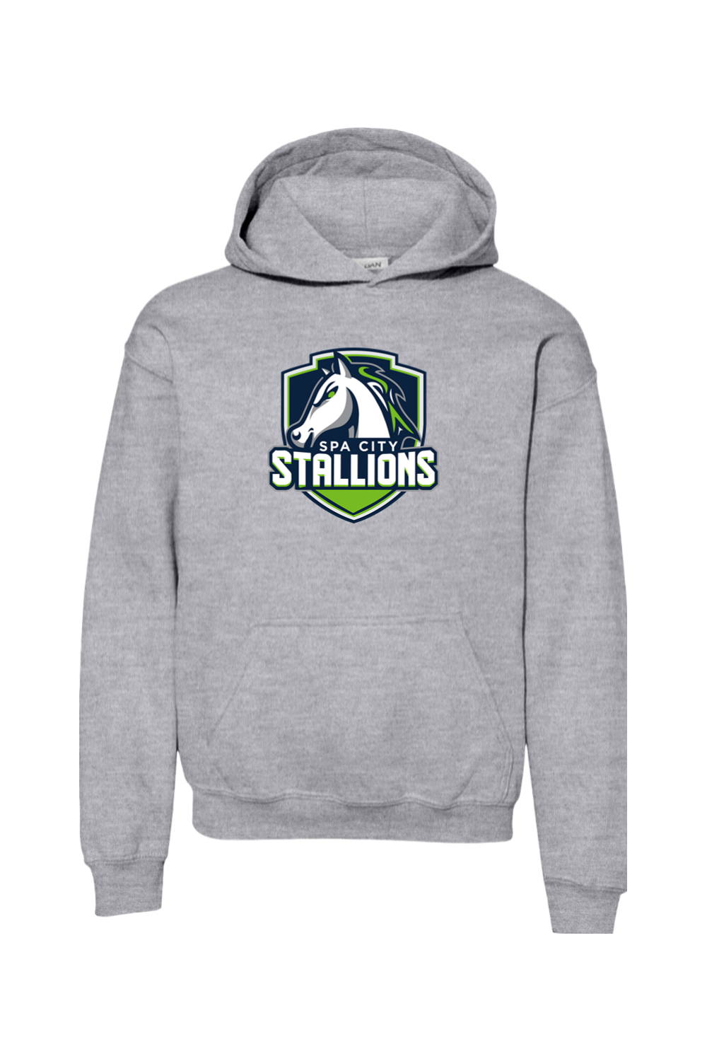 Spa City Stallions DTF Youth Heavy Blend Hooded Sweatshirt