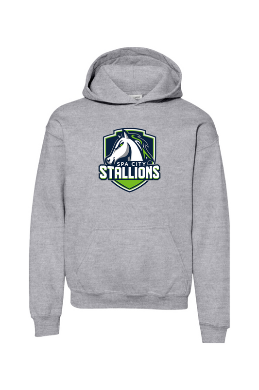 Spa City Stallions DTF Youth Heavy Blend Hooded Sweatshirt
