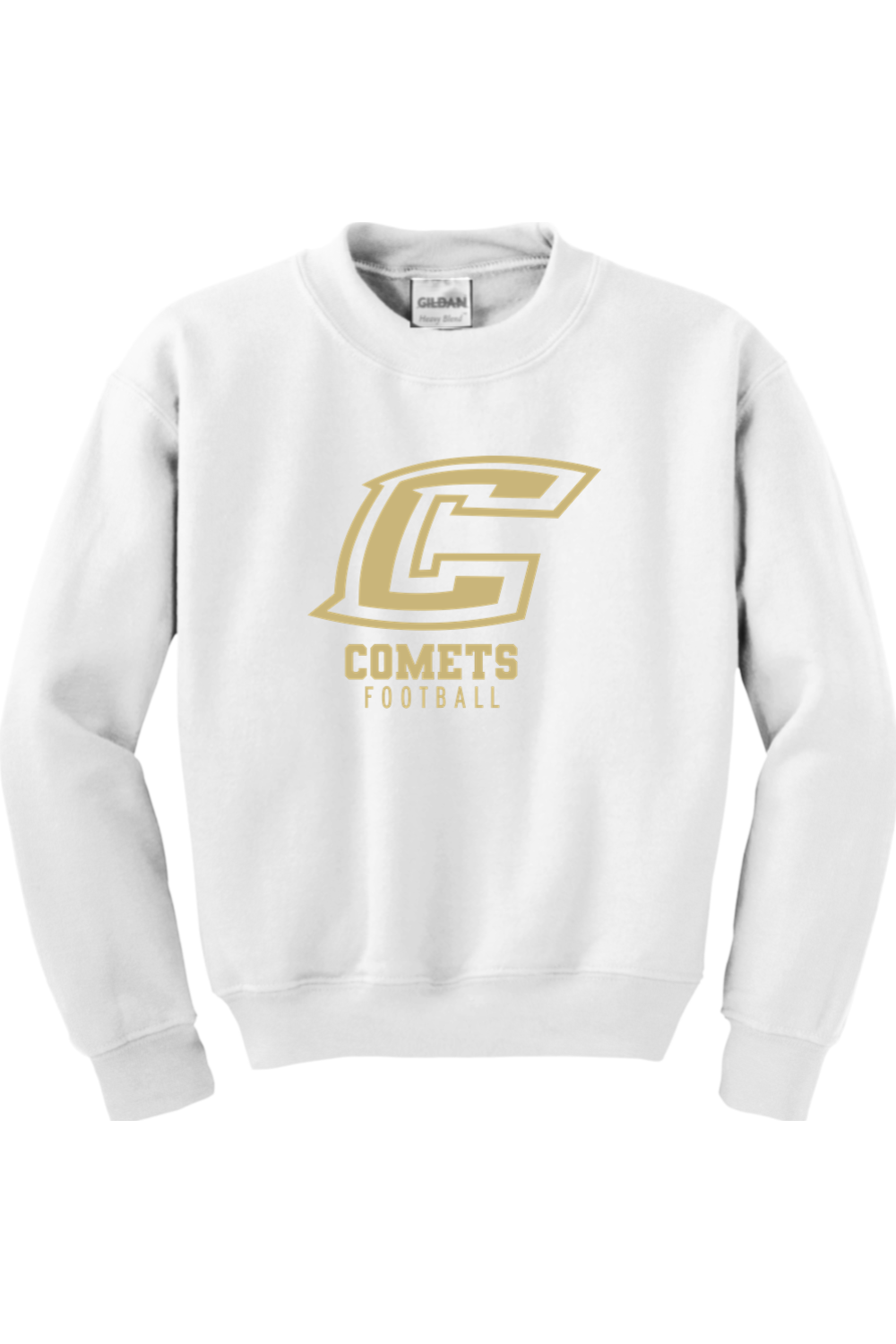 Comets Football DTF Youth Heavy Blend Crewneck Sweatshirt