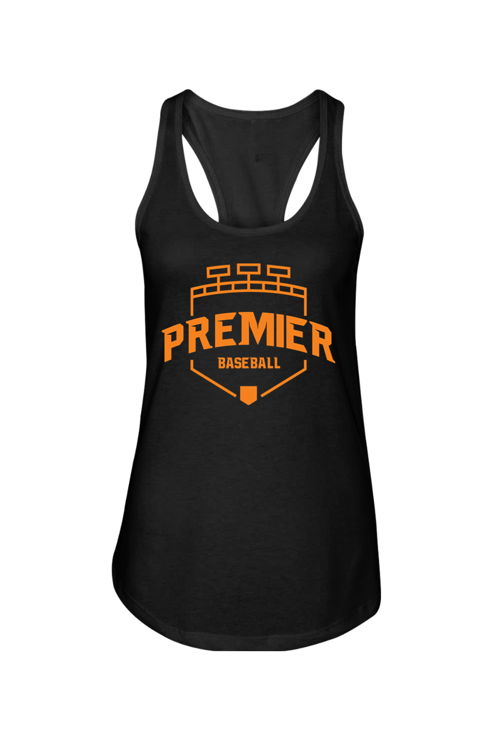 Premier Baseball AZ Ladies Racerback Tank - Orange Logo