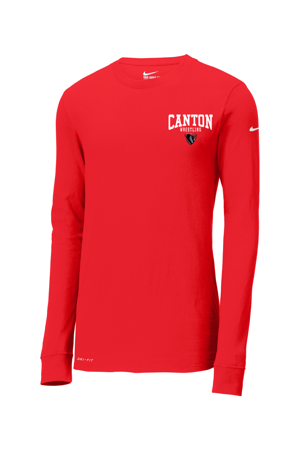 Canton Wrestling DTF Nike Dri-FIT Cotton/Poly Long Sleeve Tee
