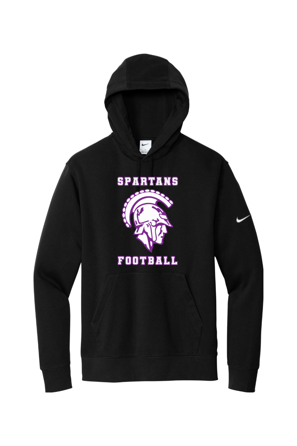 Spartans Football DTF Nike Club Fleece Sleeve Swoosh Pullover Hoodie