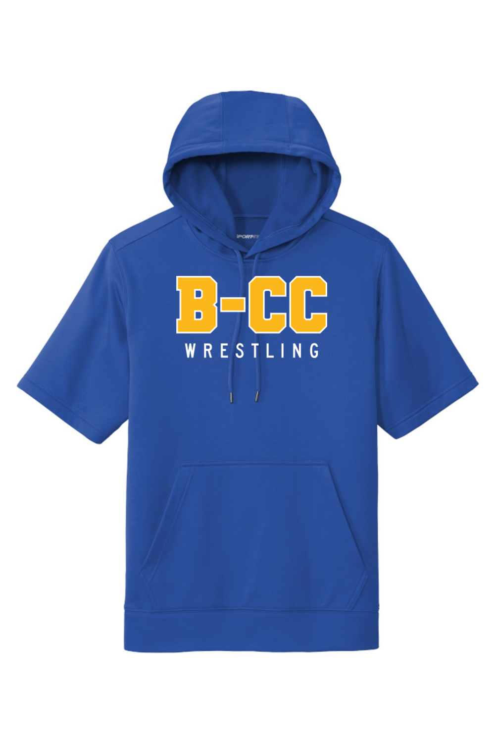 B-CC Wrestling DTF Sport-Wick Fleece Short Sleeve Hooded Pullover