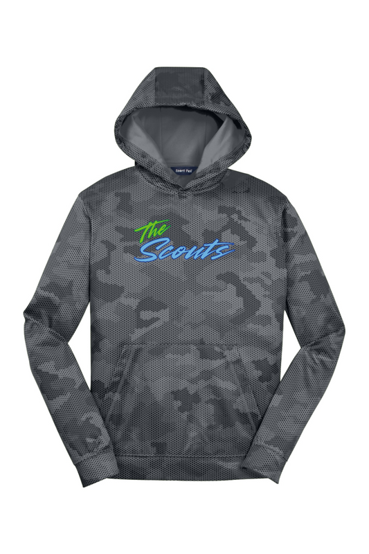 CF Scouts Baseball DTF Youth CamoHex Fleece Hooded Pullover
