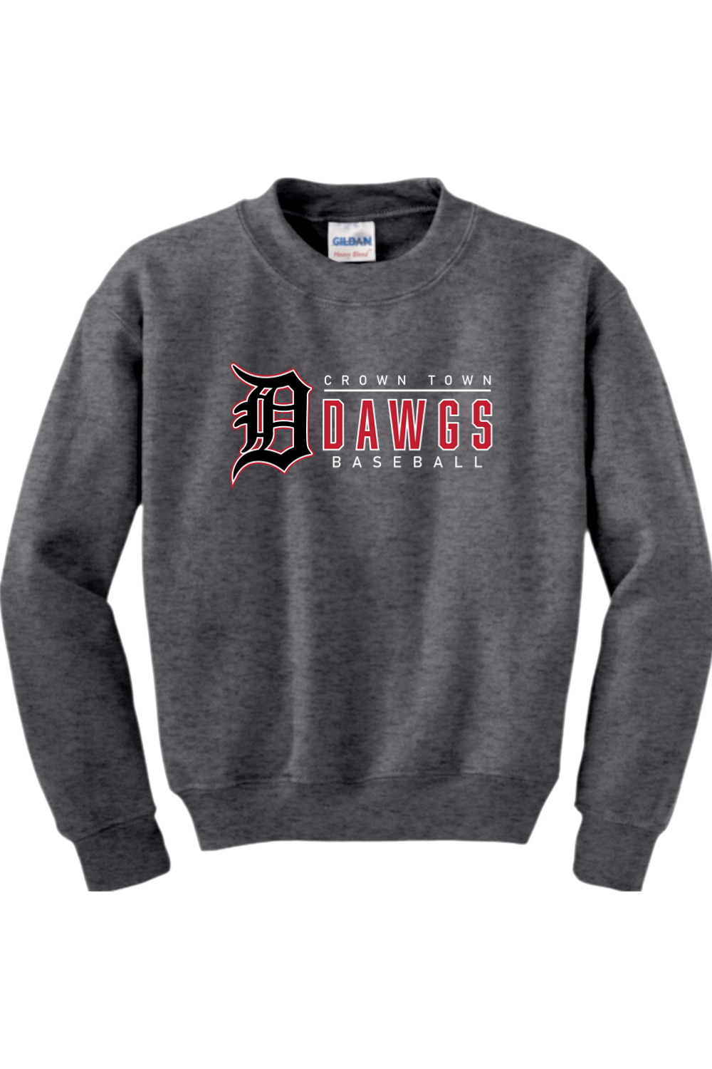 Crown Town Dawgs Youth Heavy Blend Crewneck Sweatshirt