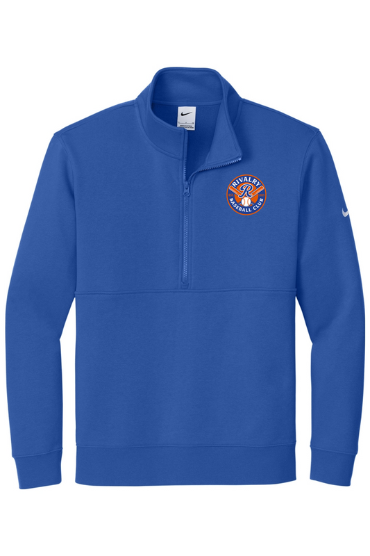 Rivalry Baseball DTF Nike Club Fleece Sleeve Swoosh 1/2-Zip