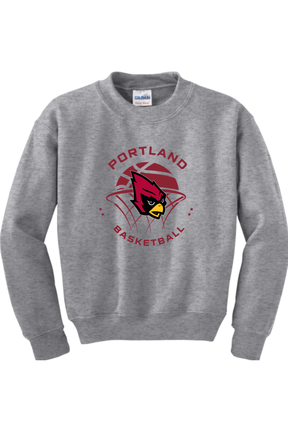 Portland Raider Basketball Youth Heavy Blend Crewneck Sweatshirt