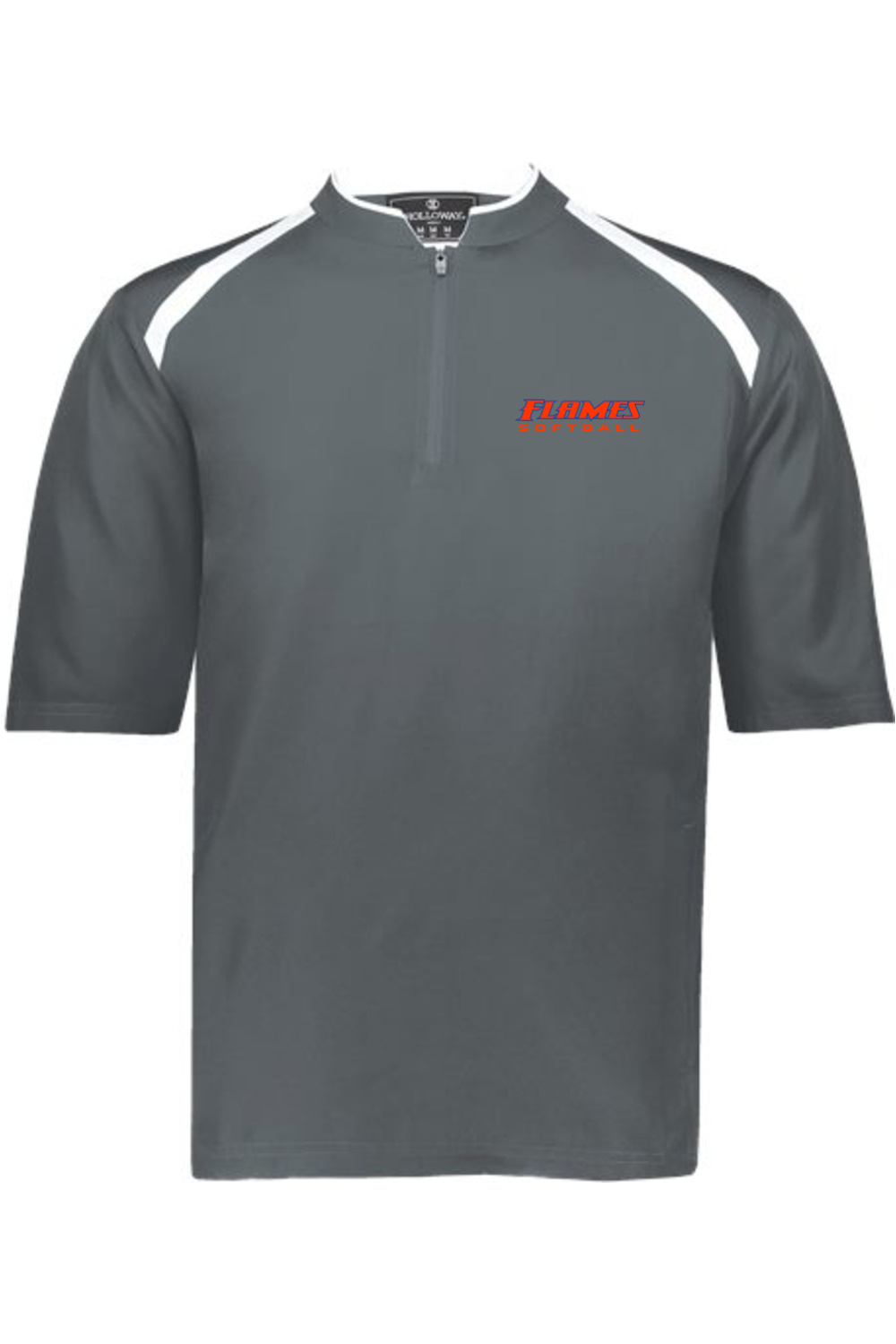 Flames MI Softball DTF Clubhouse Short Sleeve Quarter-Zip Pullover