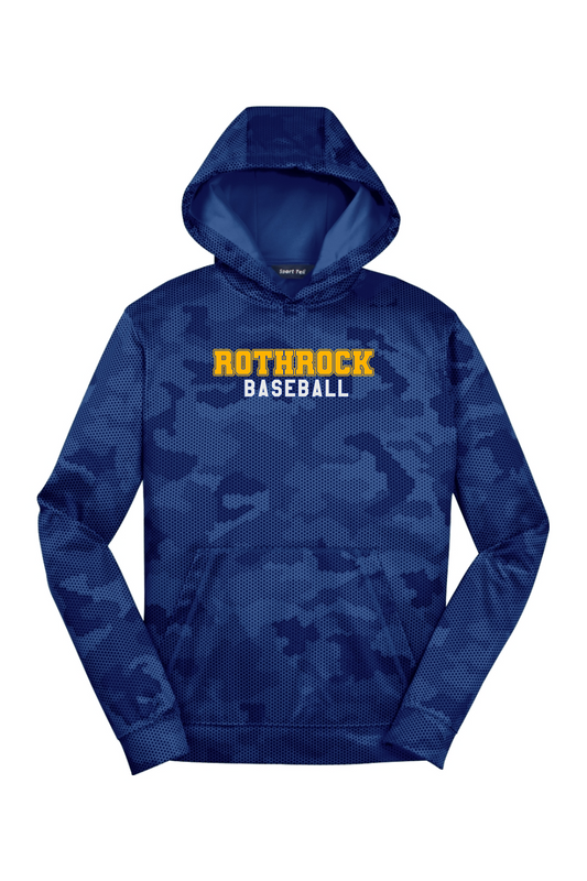 Rothrock Baseball Youth CamoHex Fleece Hooded Pullover