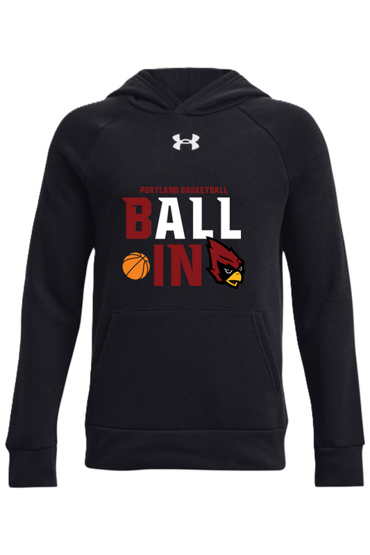 Portland Raider Basketball Under Armour Youth Rival Fleece Hooded Sweatshirt