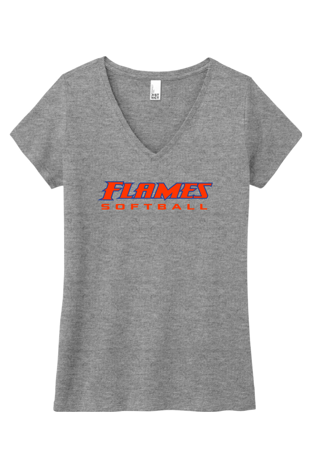Flames MI Softball DTF Women’s Perfect Tri V-Neck Tee