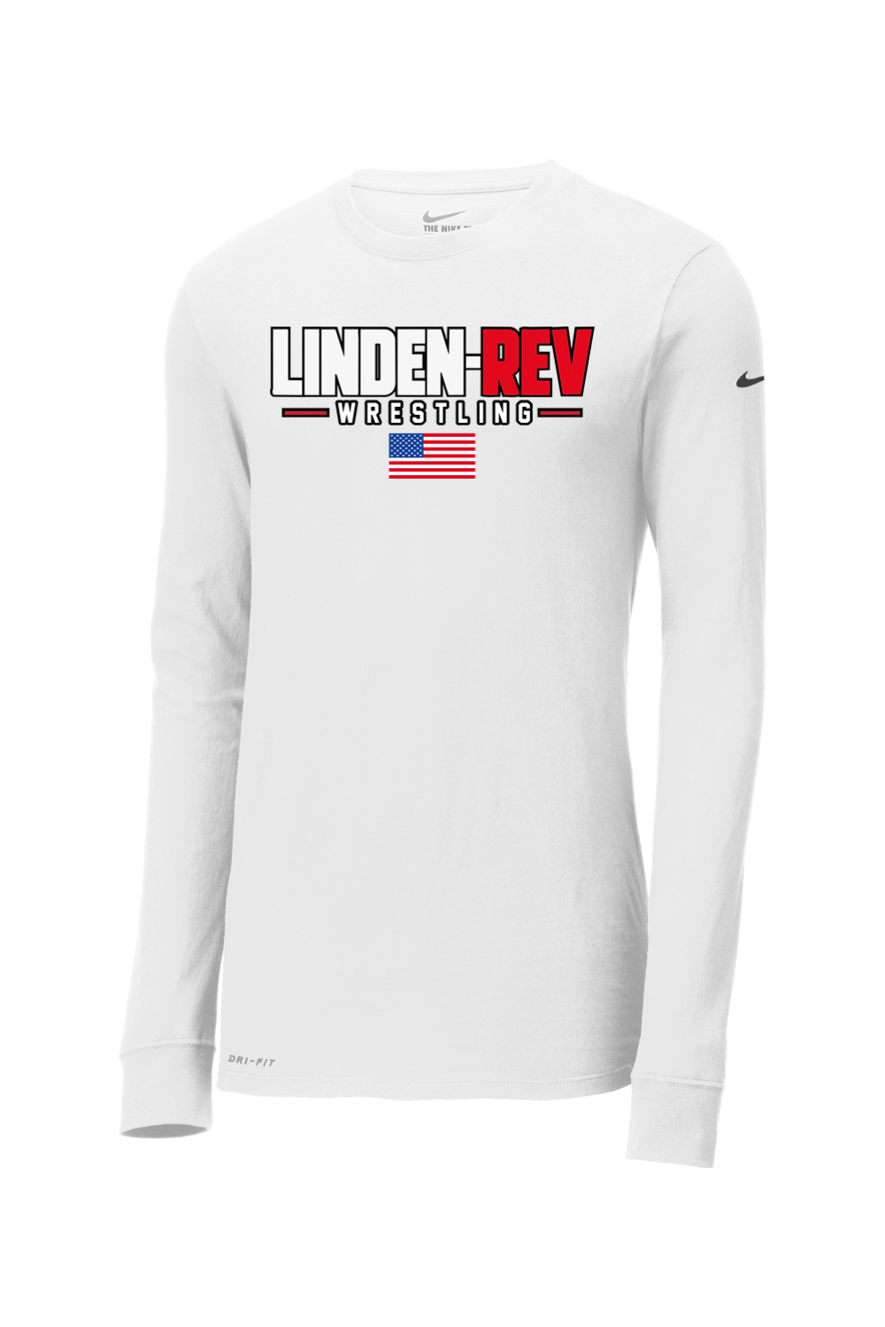 Linden Rev Wrestling DTF Nike Dri-FIT Cotton/Poly Long Sleeve Tee