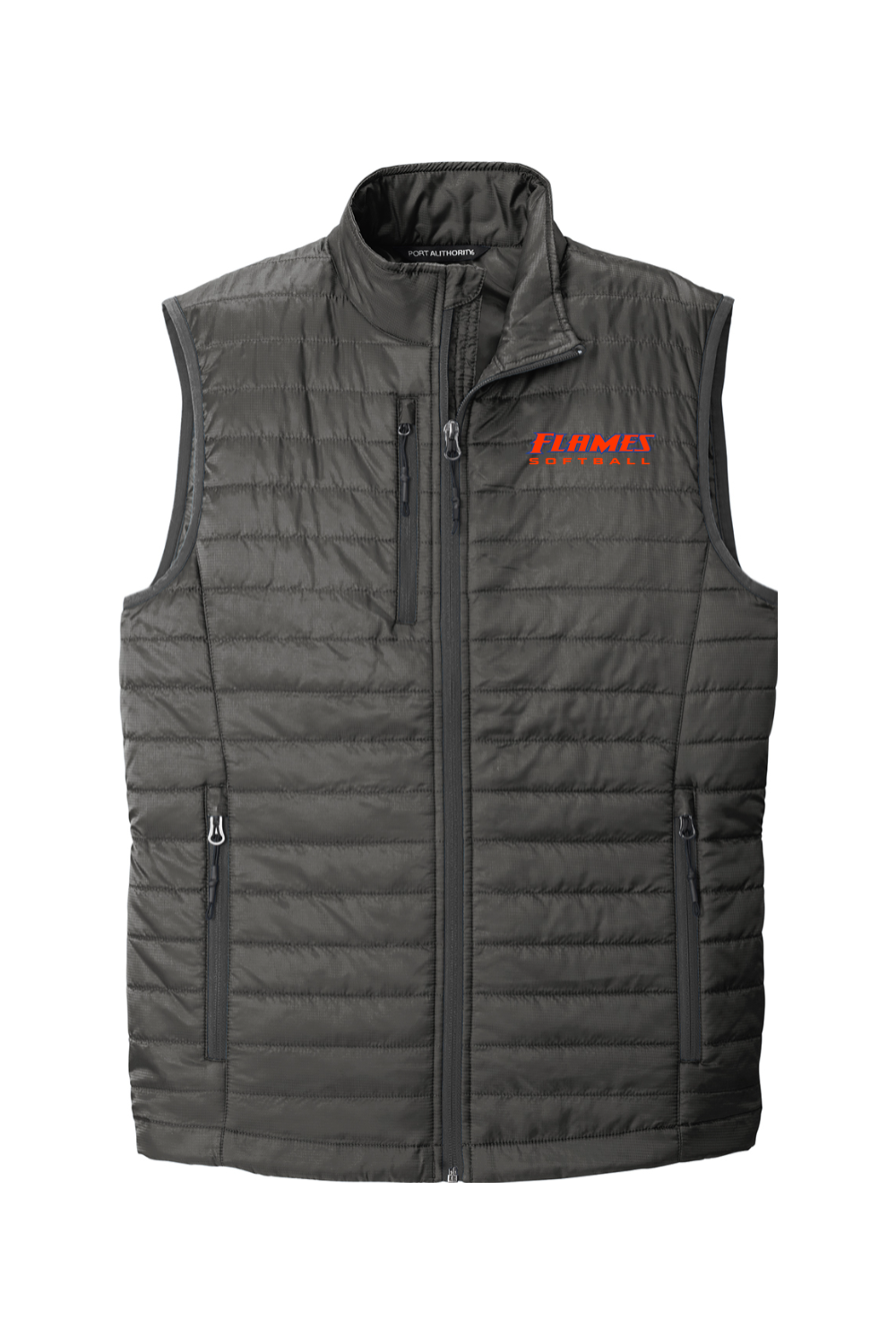 Flames MI Softball DTF Port Authority Packable Puffy Vest