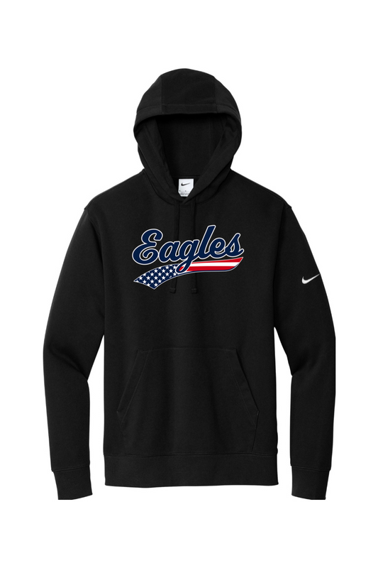 Watervliet Eagles Baseball DTF Nike Club Fleece Sleeve Swoosh Pullover Hoodie