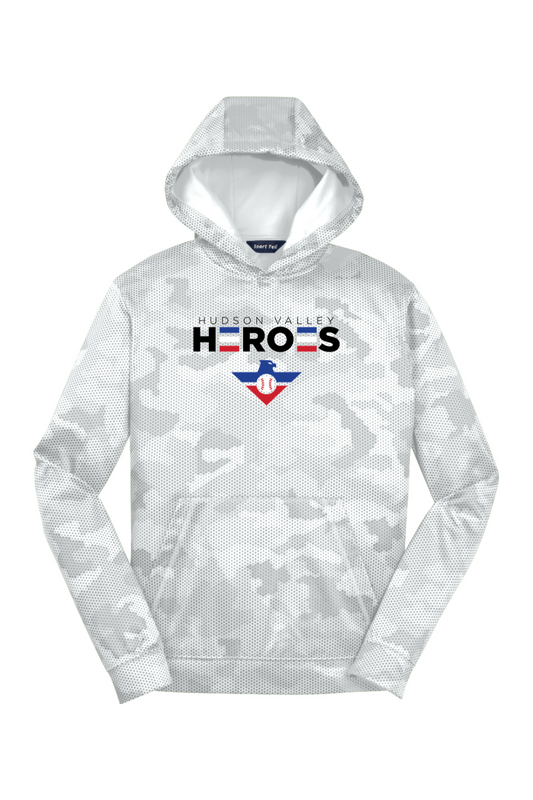 Youth Hudson Valley Heroes Sport-Wick CamoHex Fleece Hooded Pullover