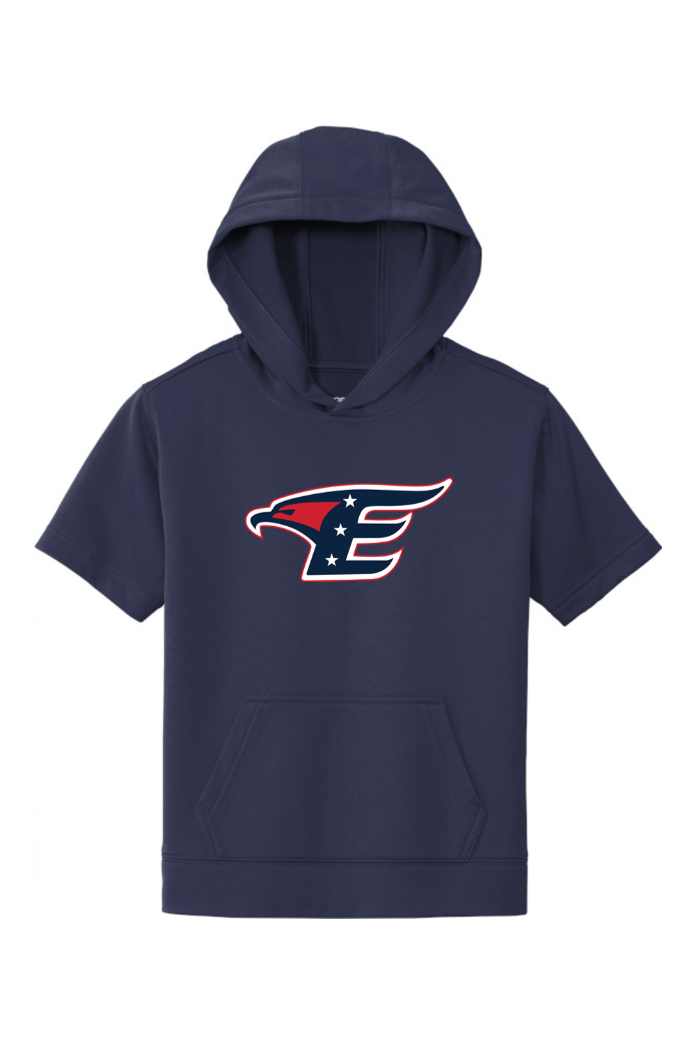 Watervliet Eagles Baseball DTF Youth Fleece Short Sleeve Hooded Pullover