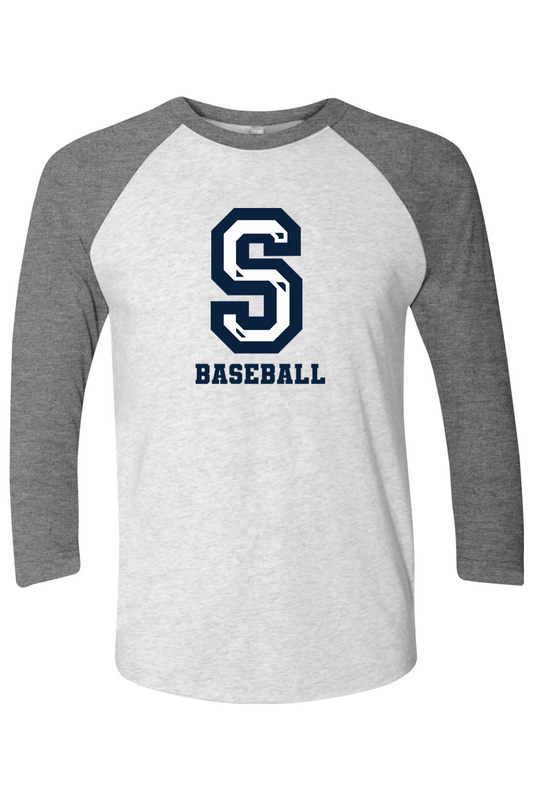 Sluggers Baseball Unisex Three-Quarter Sleeve Raglan Tee