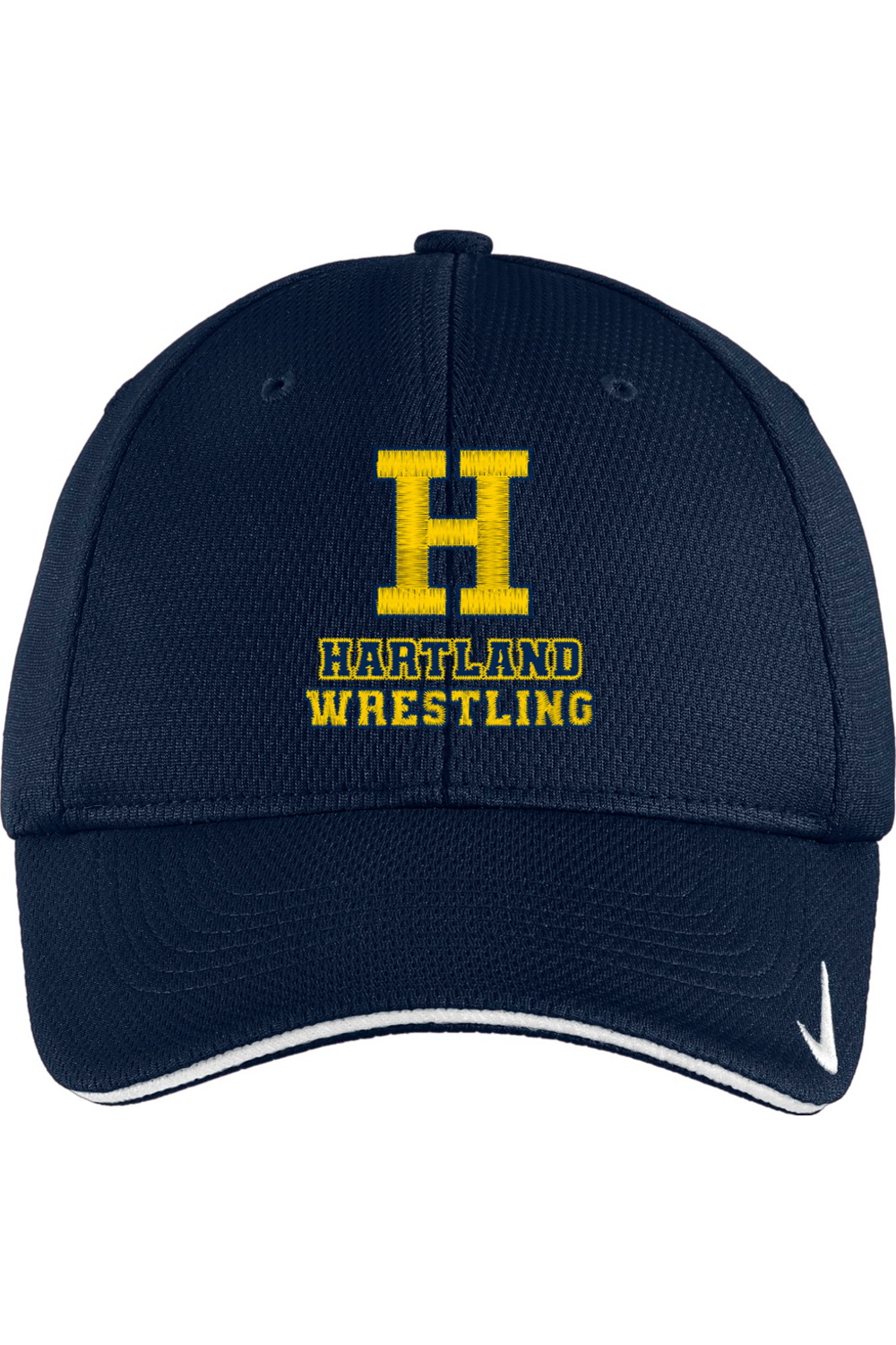 Hartland Wrestling Embroidered Nike Dri-FIT Mesh Swoosh Flex Sandwich Cap