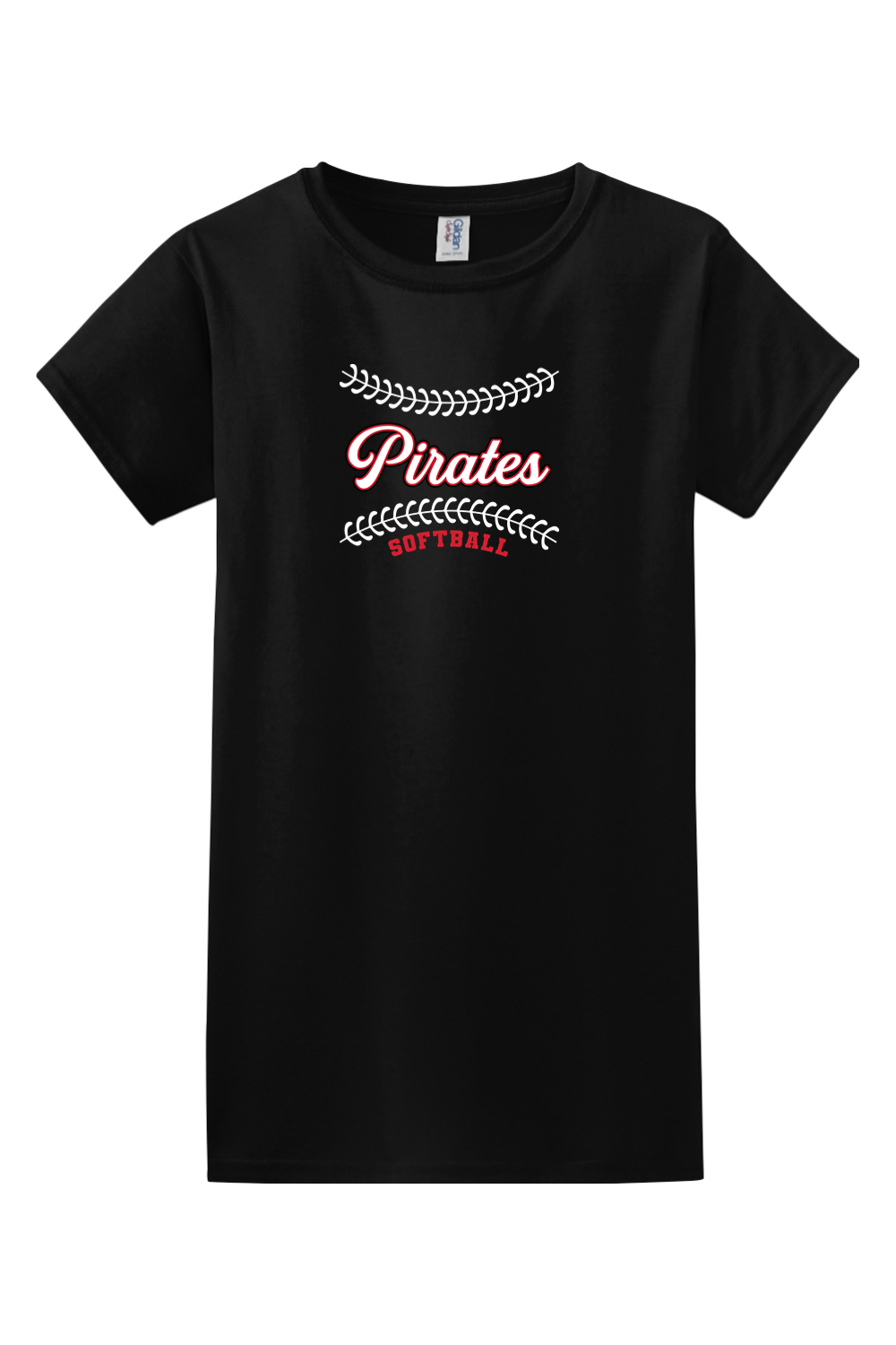 Cardington Pirates Softball DTF Softstyle Ladies' T-Shirt