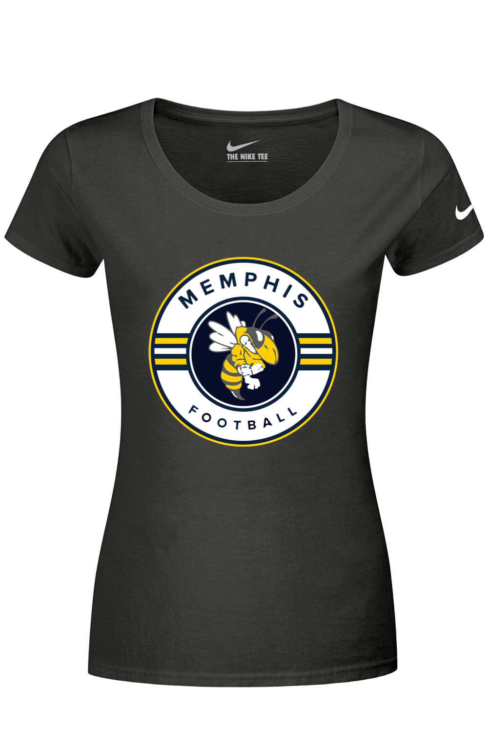 Memphis Football DTF Nike Ladies Dri-FIT Cotton/Poly Scoop Neck Tee