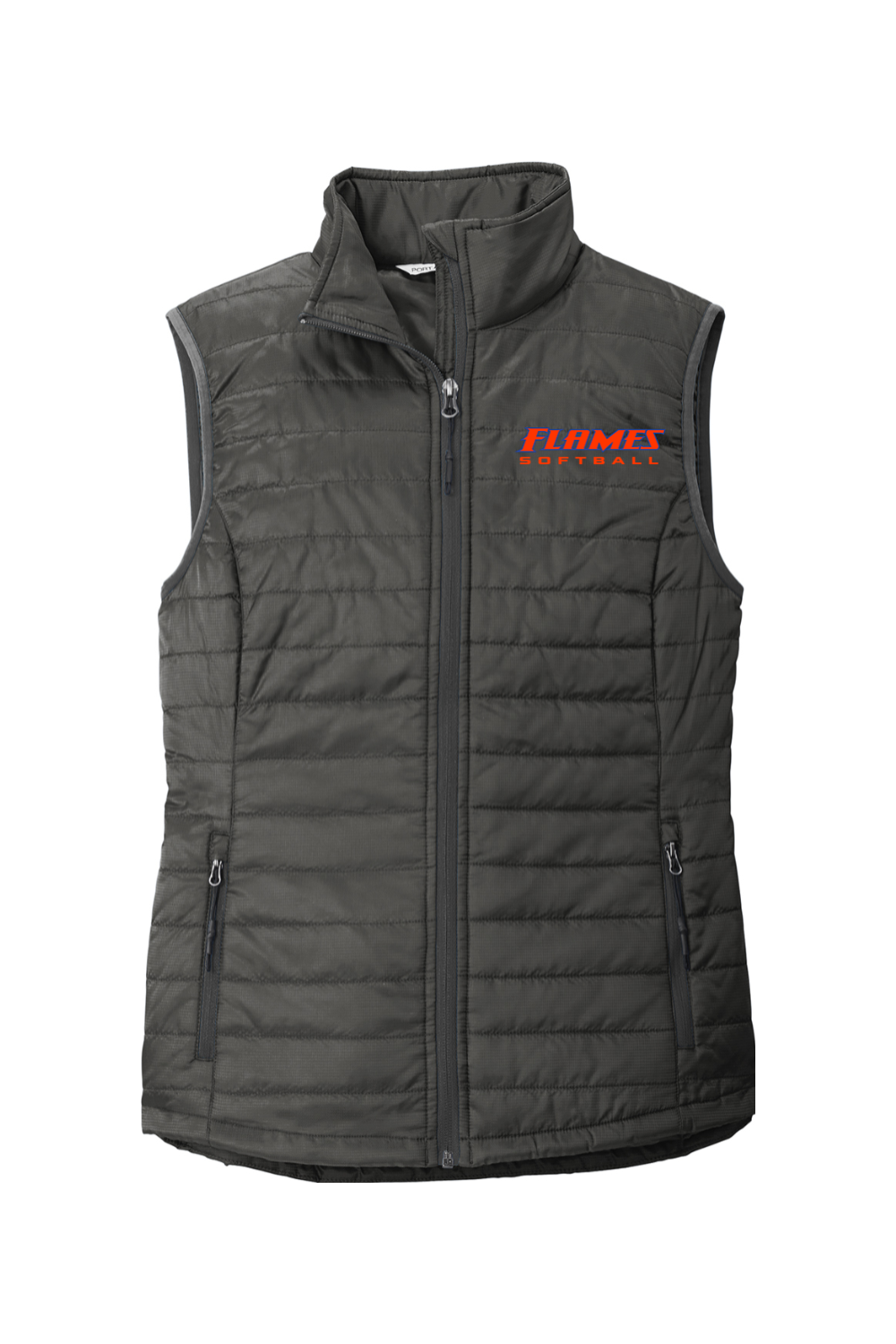 Flames MI Softball DTF Port Authority Ladies Packable Puffy Vest
