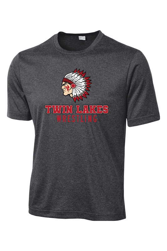 Twin Lakes Wrestling DTF Heather Contender Tee