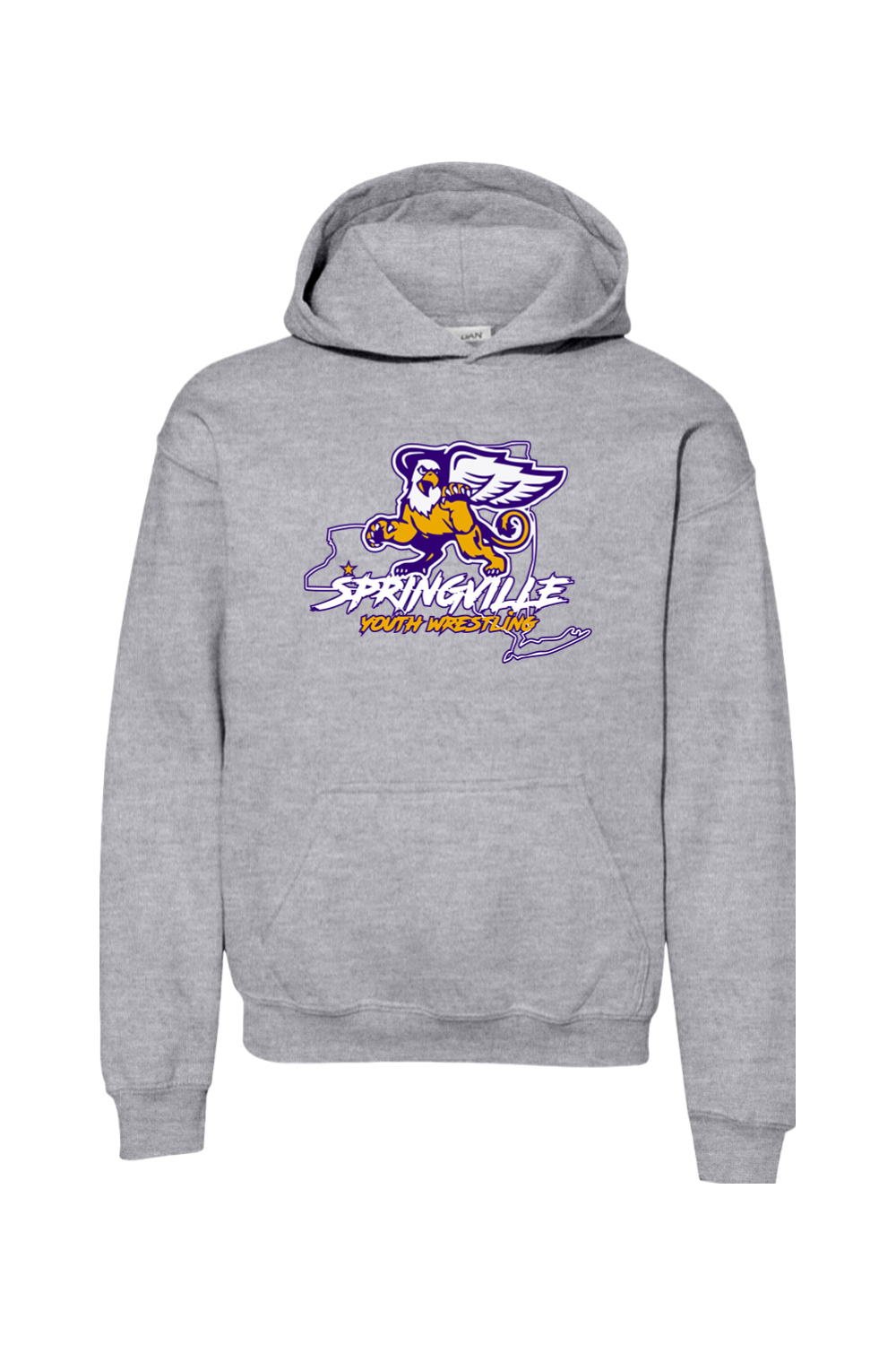 Springville Youth Wrestling YOUTH SIZED Heavy Blend Hooded Sweatshirt