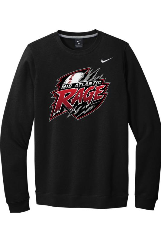 Rage Baseball DTF Nike Club Fleece Crew