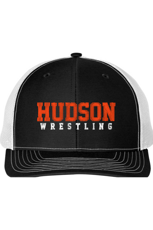 Hudson Wrestling Embroidered Snapback Trucker Cap