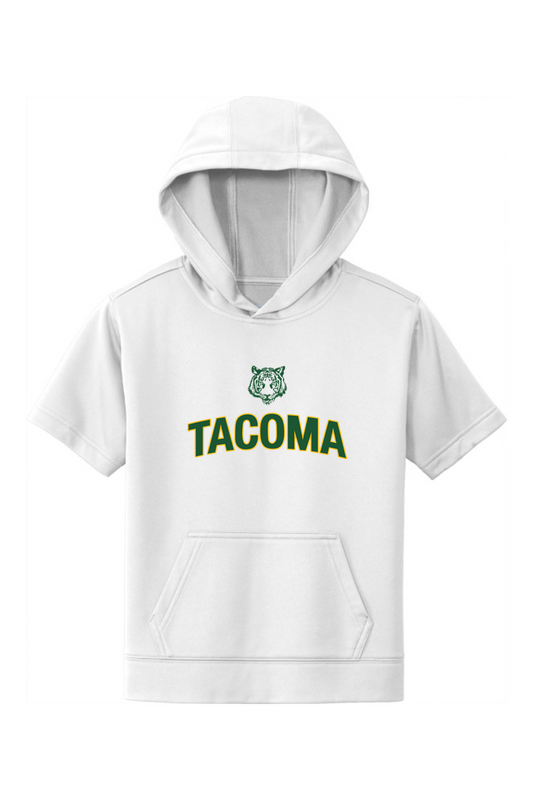 Tacoma Tigers Basketball DTF Youth Fleece Short Sleeve Hooded Pullover