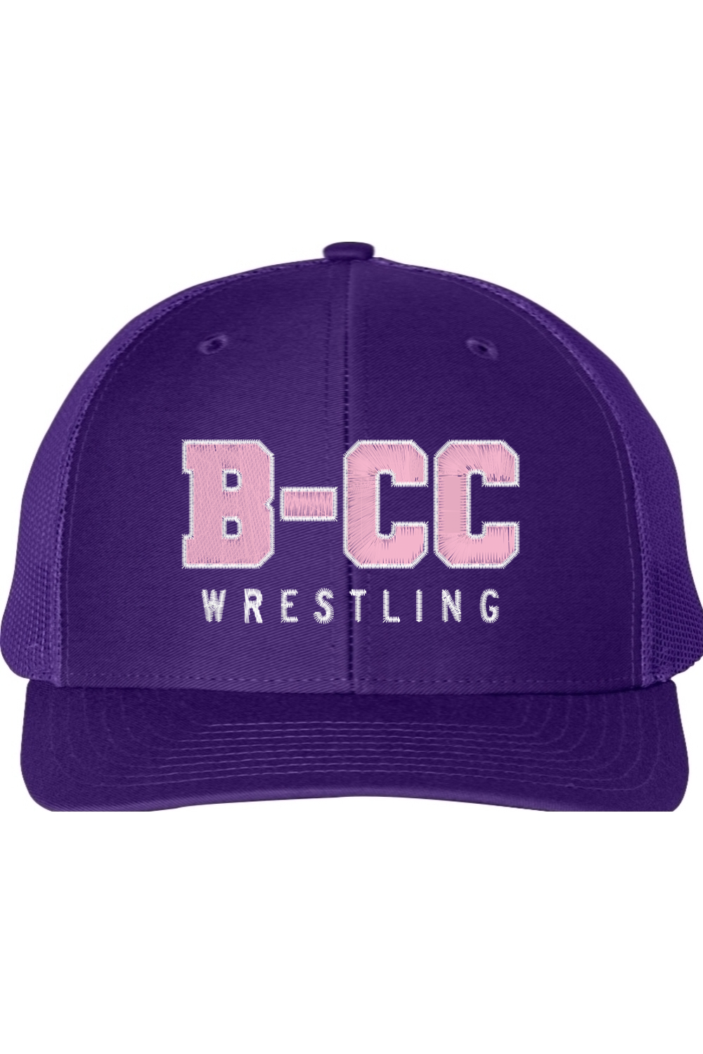B-CC Wrestling Embroidery Snapback Trucker Cap