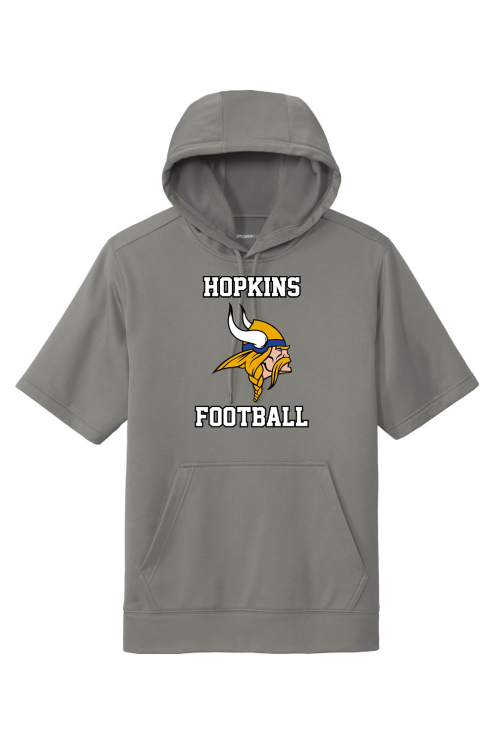 Hopkins Football DTF Fleece Short Sleeve Hooded Pullover