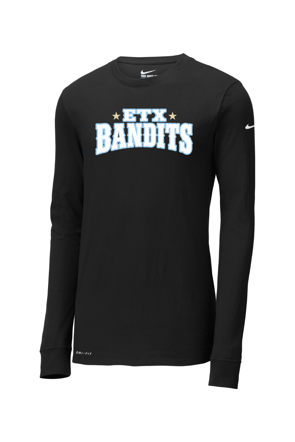 ETX Bandits Baseball DTF Nike Dri-FIT Cotton/Poly Long Sleeve Tee