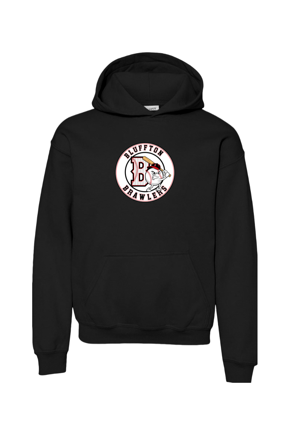 Brawlers Baseball Youth Heavy Blend Hooded Sweatshirt