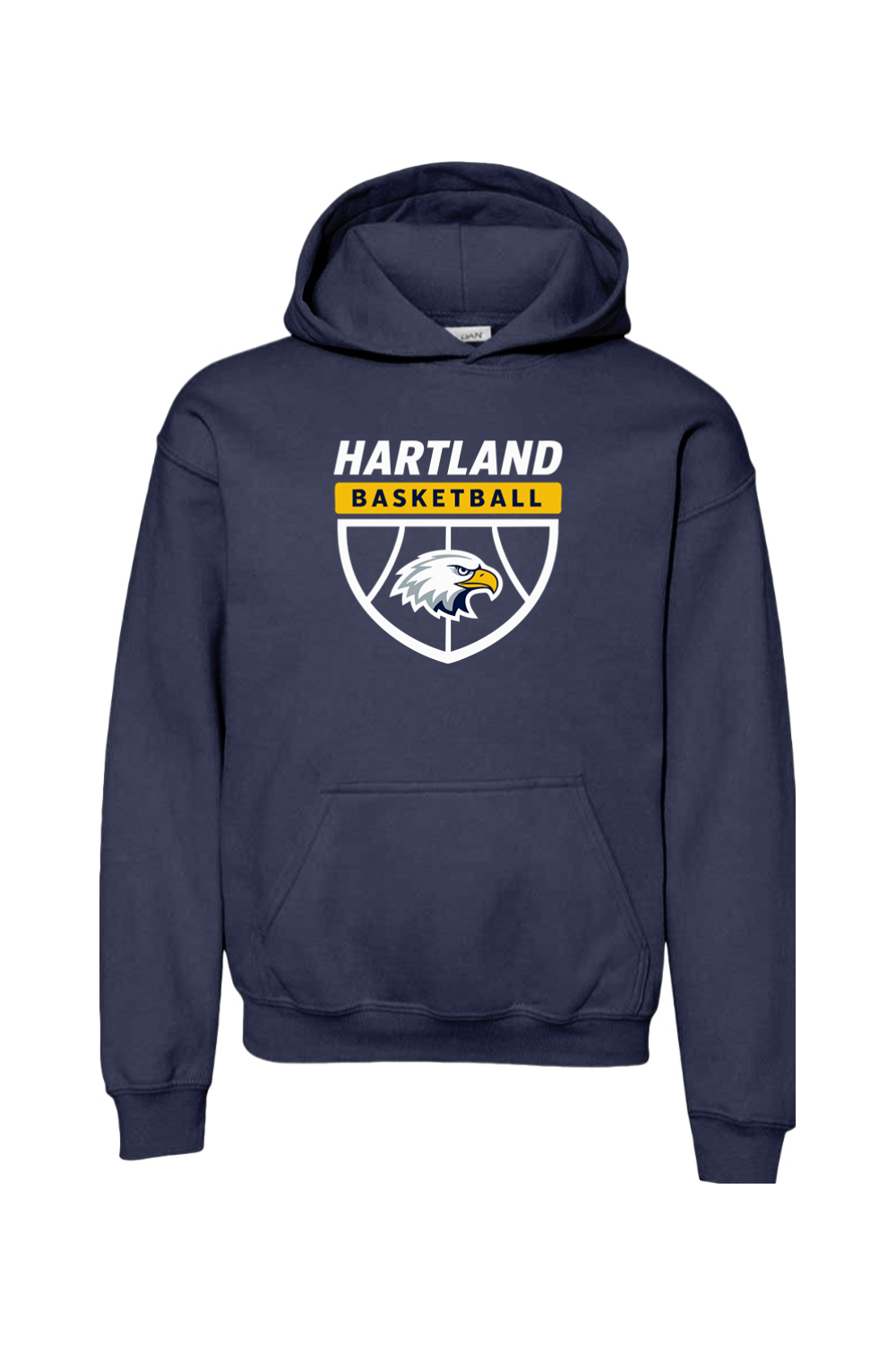 Hartland Basketball Youth Heavy Blend Hooded Sweatshirt