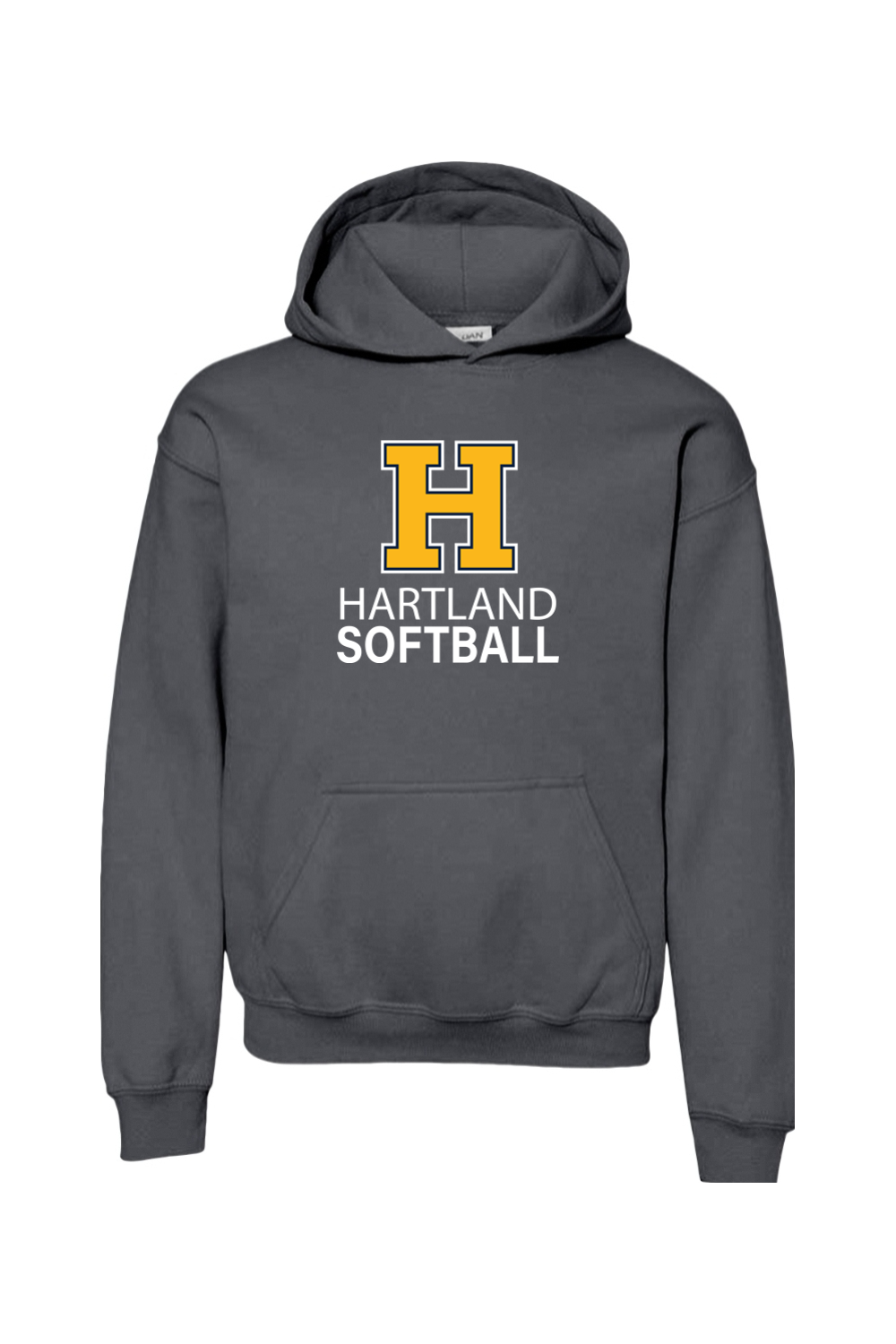 Hartland Softball Youth Heavy Blend Hooded Sweatshirt