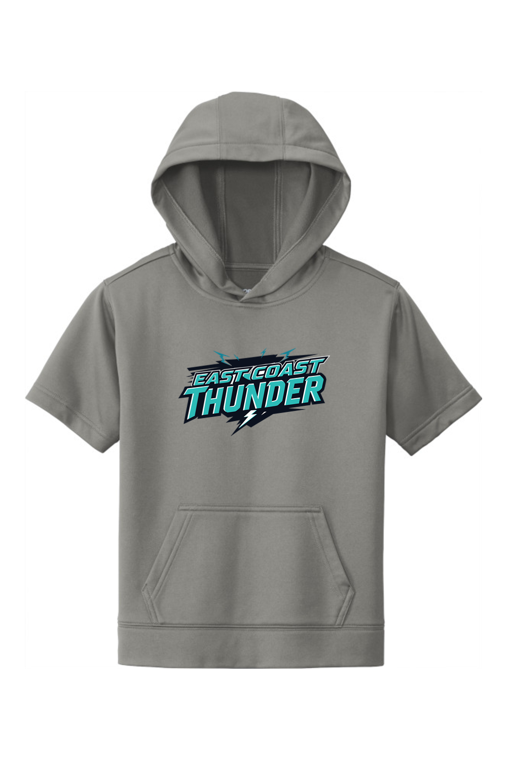 East Coast Thunder DTF Youth Sport-Wick Fleece Short Sleeve Hooded Pullover