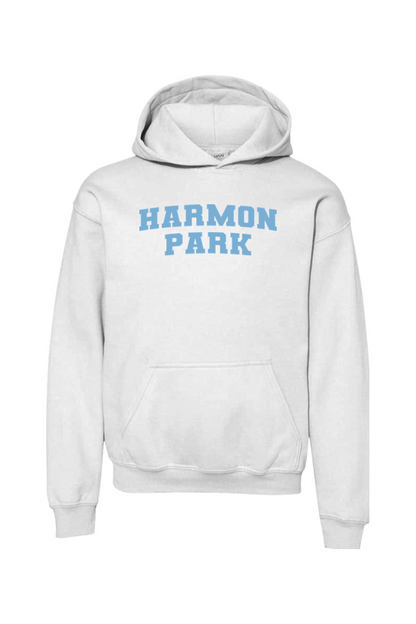 Harmon Park Youth Heavy Blend Hooded Sweatshirt Shoulder Logo
